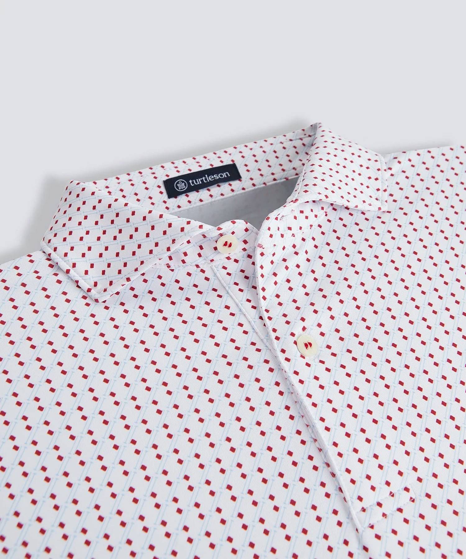 Turtleson - Men's Washington Two Button Performance Polo Shirt
