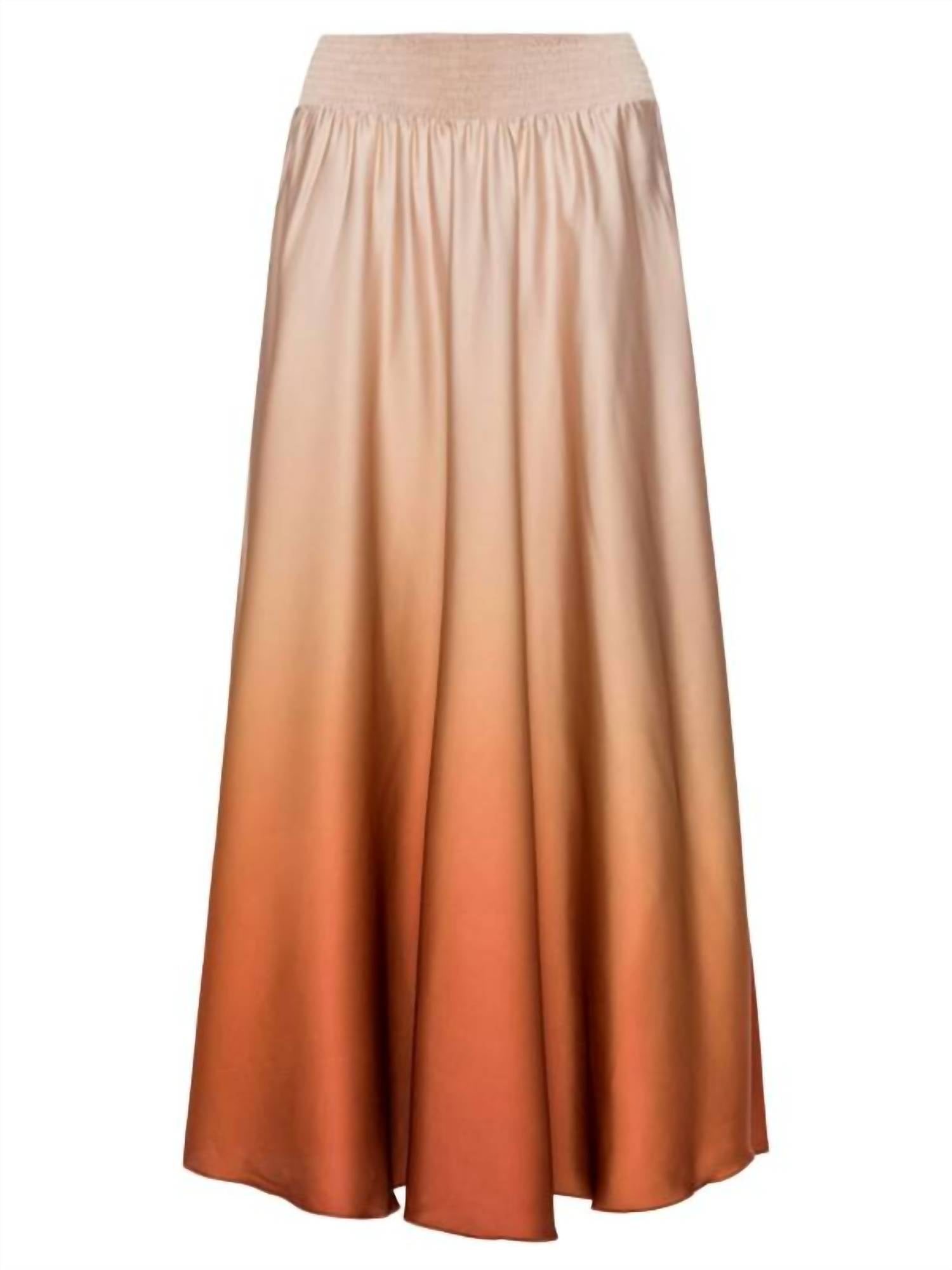 Karmamia WOMEN'S SAVANNAH SKIRT in gradient tangerijne - women's skirt