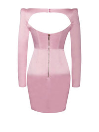 Miss Circle - Women's Satin Corset Dress