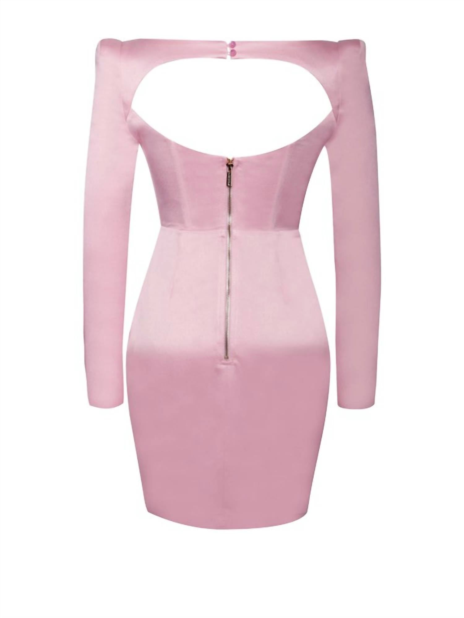 Miss Circle - Women's Satin Corset Dress