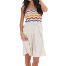 Umgee - Sophia Strapless Crochet Linen Dress