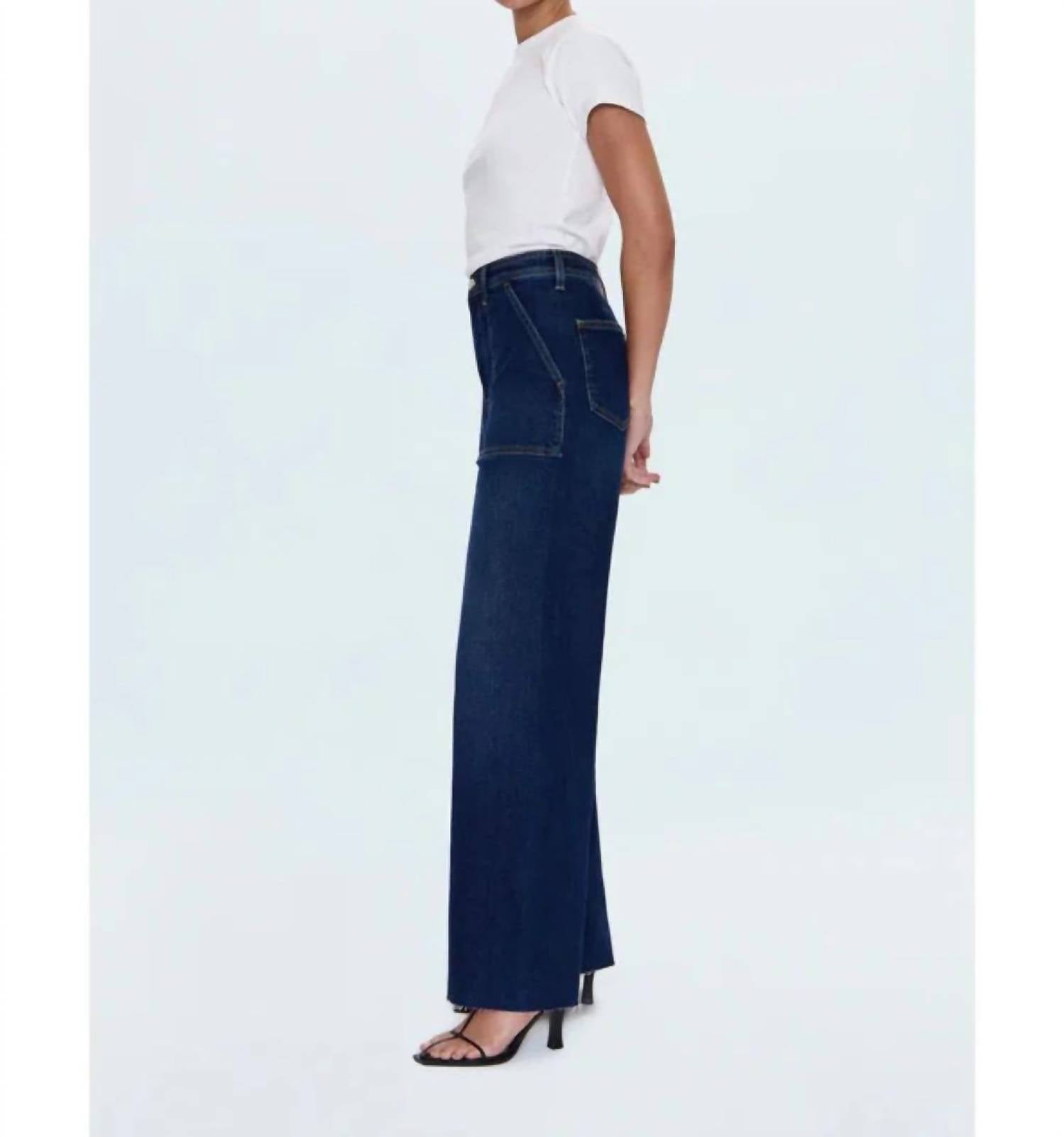 Pistola - Penny High Rise Wide Leg Utility Jean