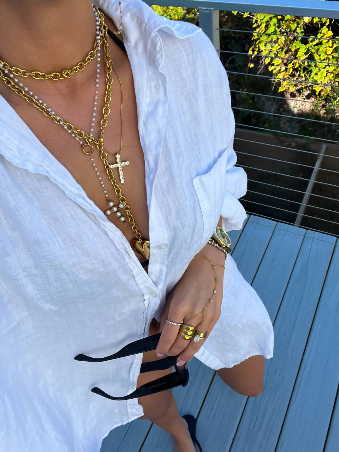 Chansuttpearls - Women's The Lila Cross Pendant