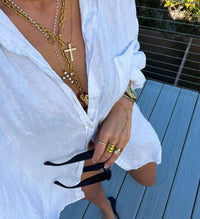 Chansuttpearls - Women's The Lila Cross Pendant
