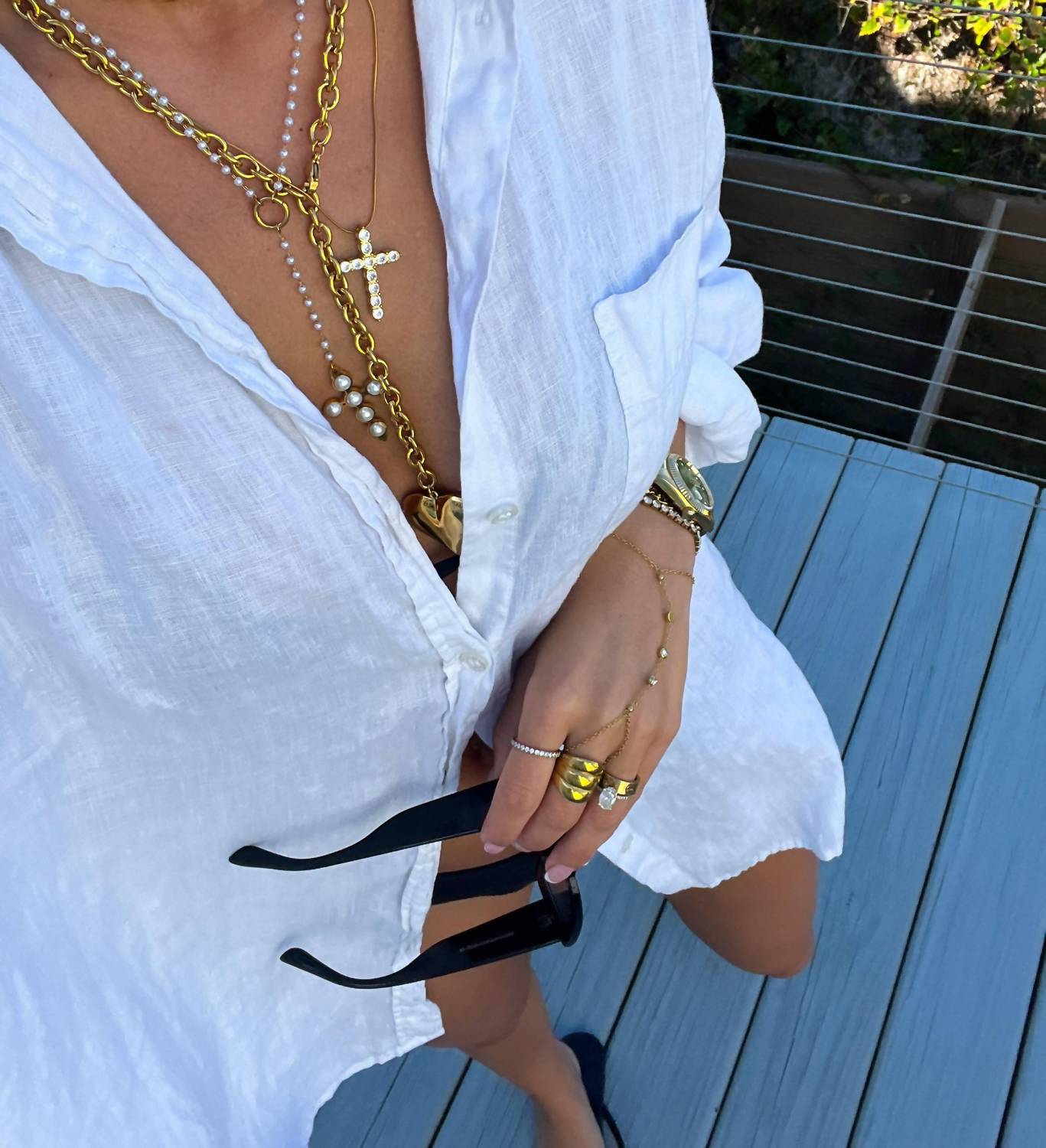 Chansuttpearls - Women's The Lila Cross Pendant