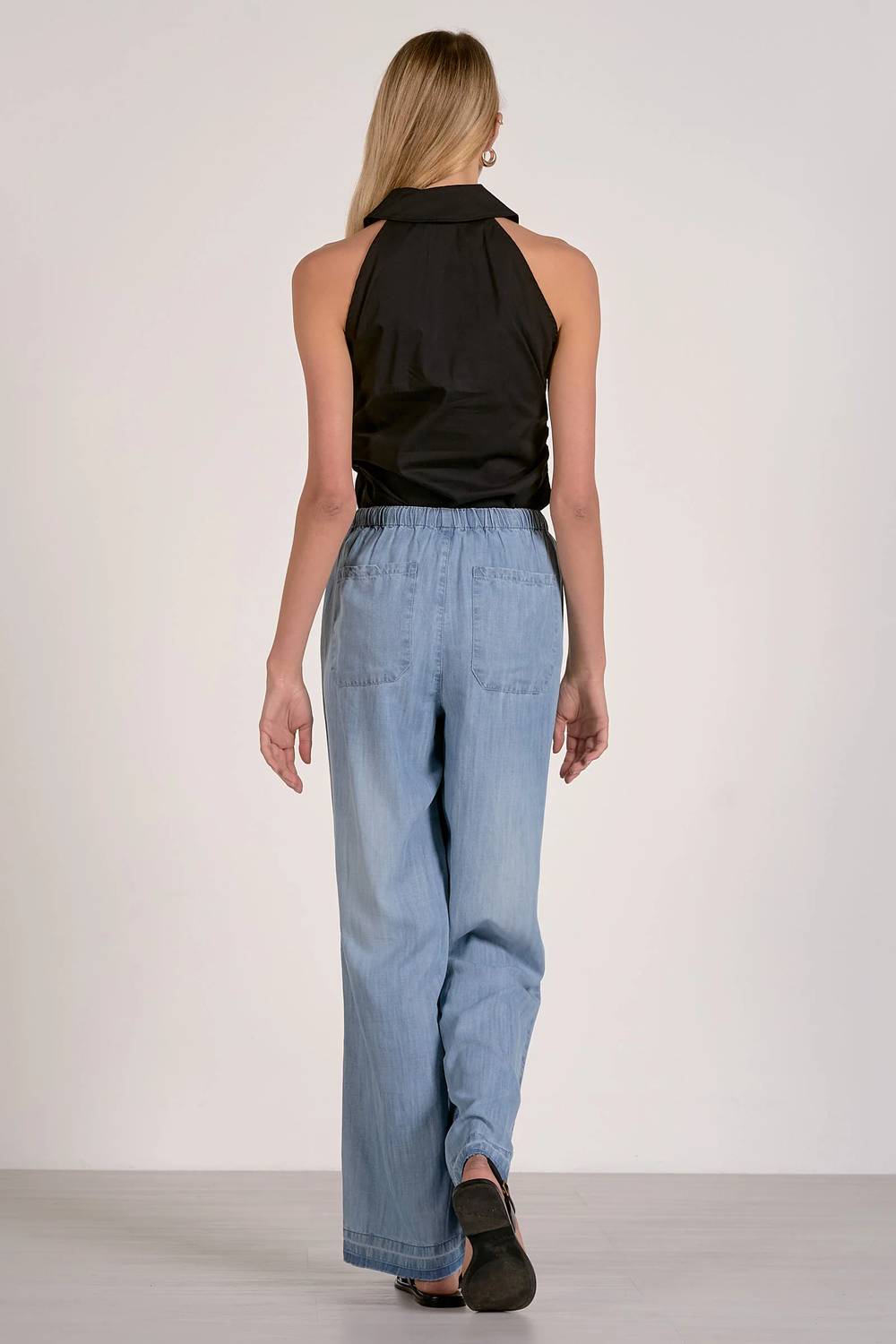 Elan - Drawstring Tencel Denim Pants