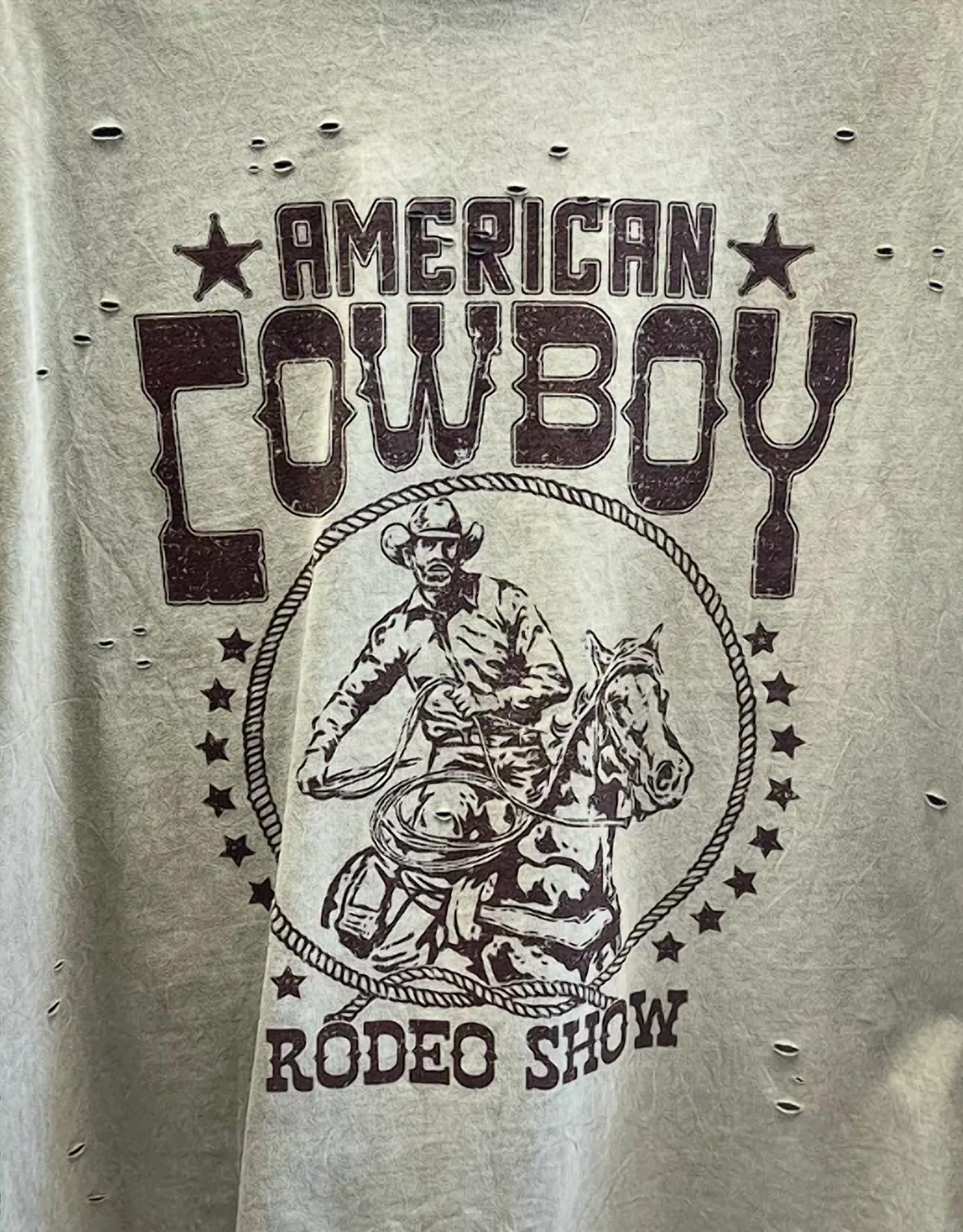 Zutter - Women's American Cowboy Tee Top