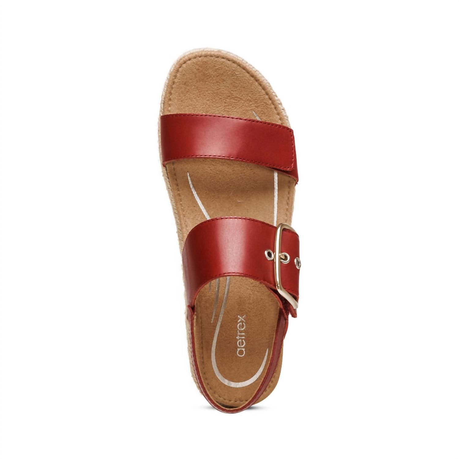 Aetrex Women's Vania Sandal in red - women's sandal - view 4