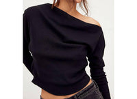 Free People Fuji Thermal Top in black - women's blouse - view 4