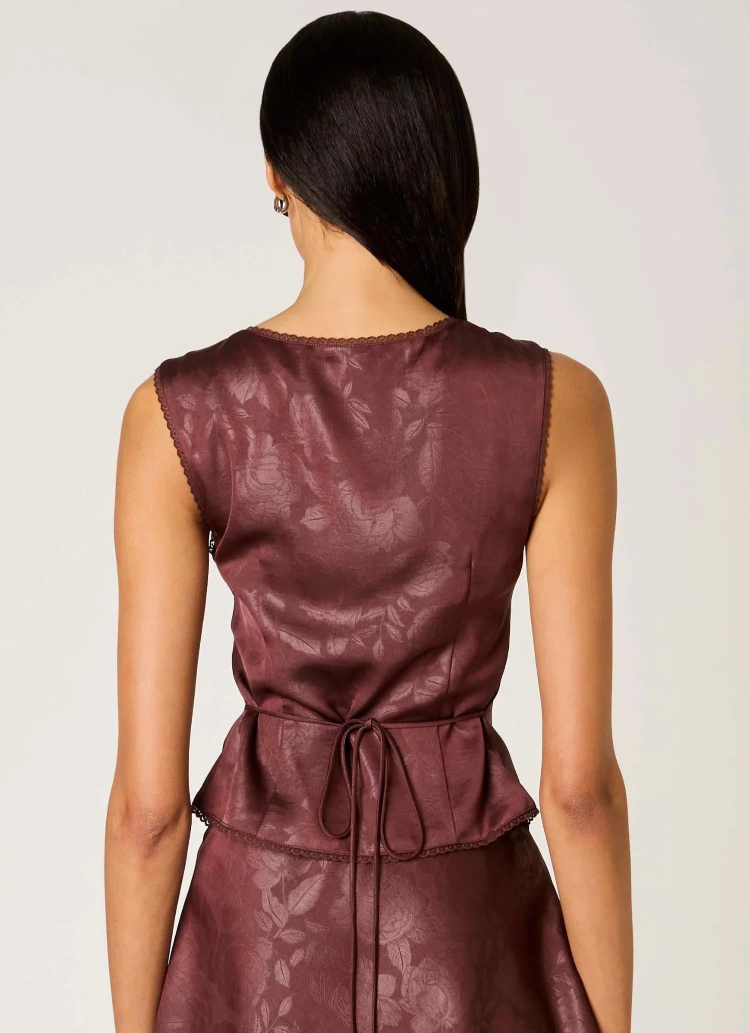 Nia - Vineland Satin Sheen Top
