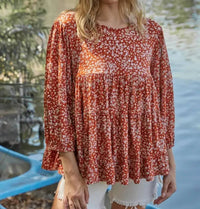 By Together - Balloon Sleeve Tunic Top