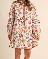 &Merci - Exclusive Print Blanket Mini Dress