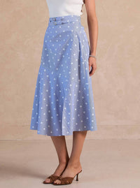 Current Air - Galaxy A-line Midi Skirt