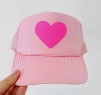 Otto - Women's Glitter Heart Trucker Hat