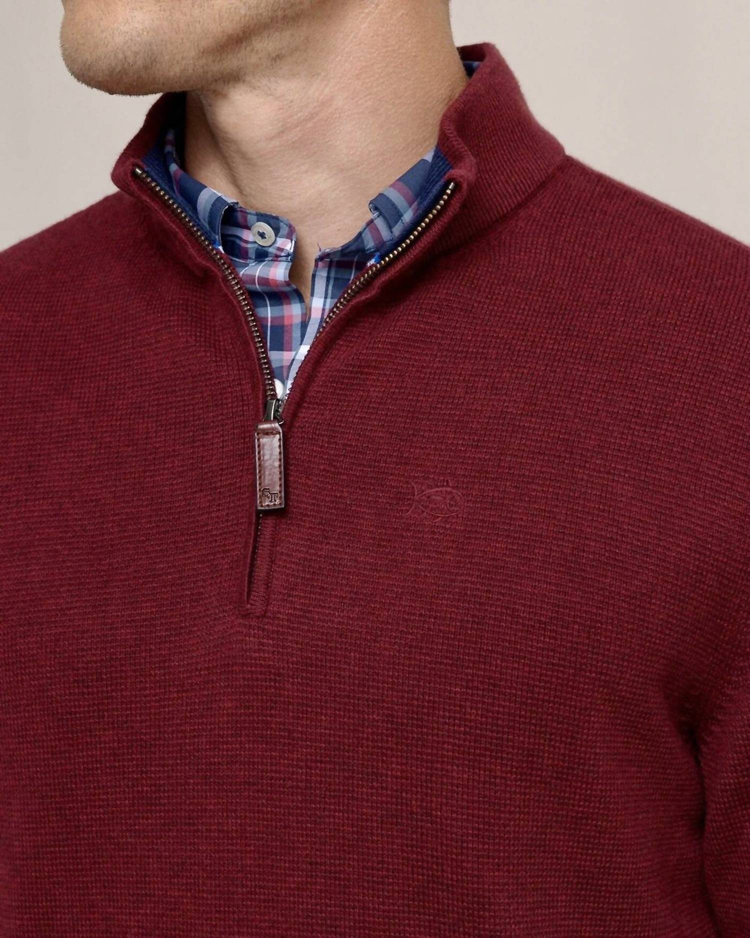 Southern Tide - Oakatie Quarter Zip Sweater