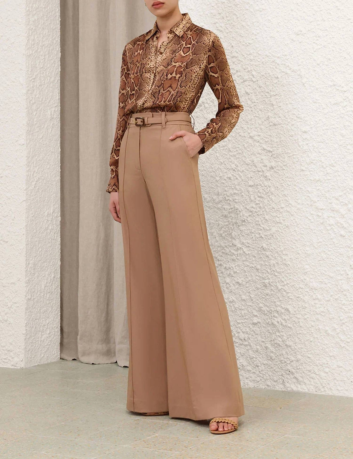 Zimmermann - Hypnotic Stretch Wool Flare Pants