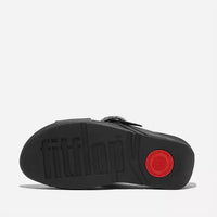 Fitflop - Women's Lulu Buckle Leather Cross Slide Sandals