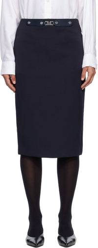 MaxMara Satrapo Midi Skirt in ultramarine - women's skirt