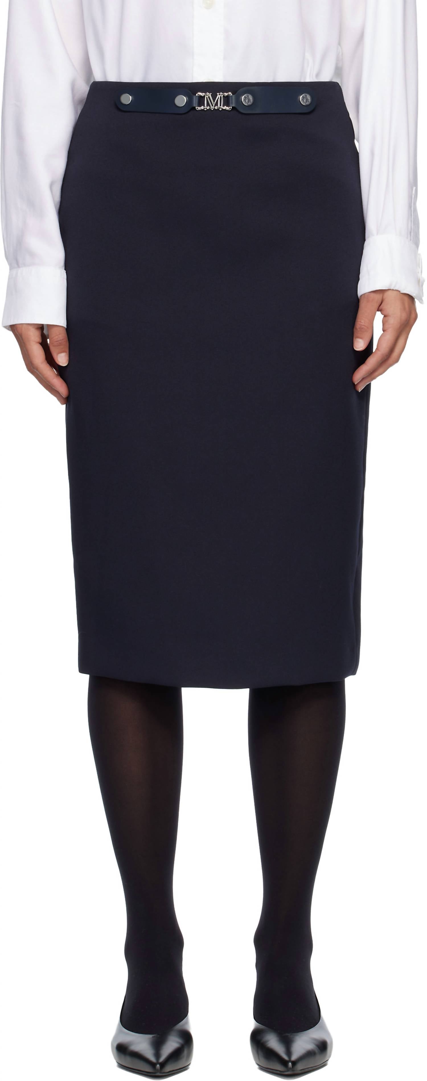 MaxMara Satrapo Midi Skirt in ultramarine - women's skirt