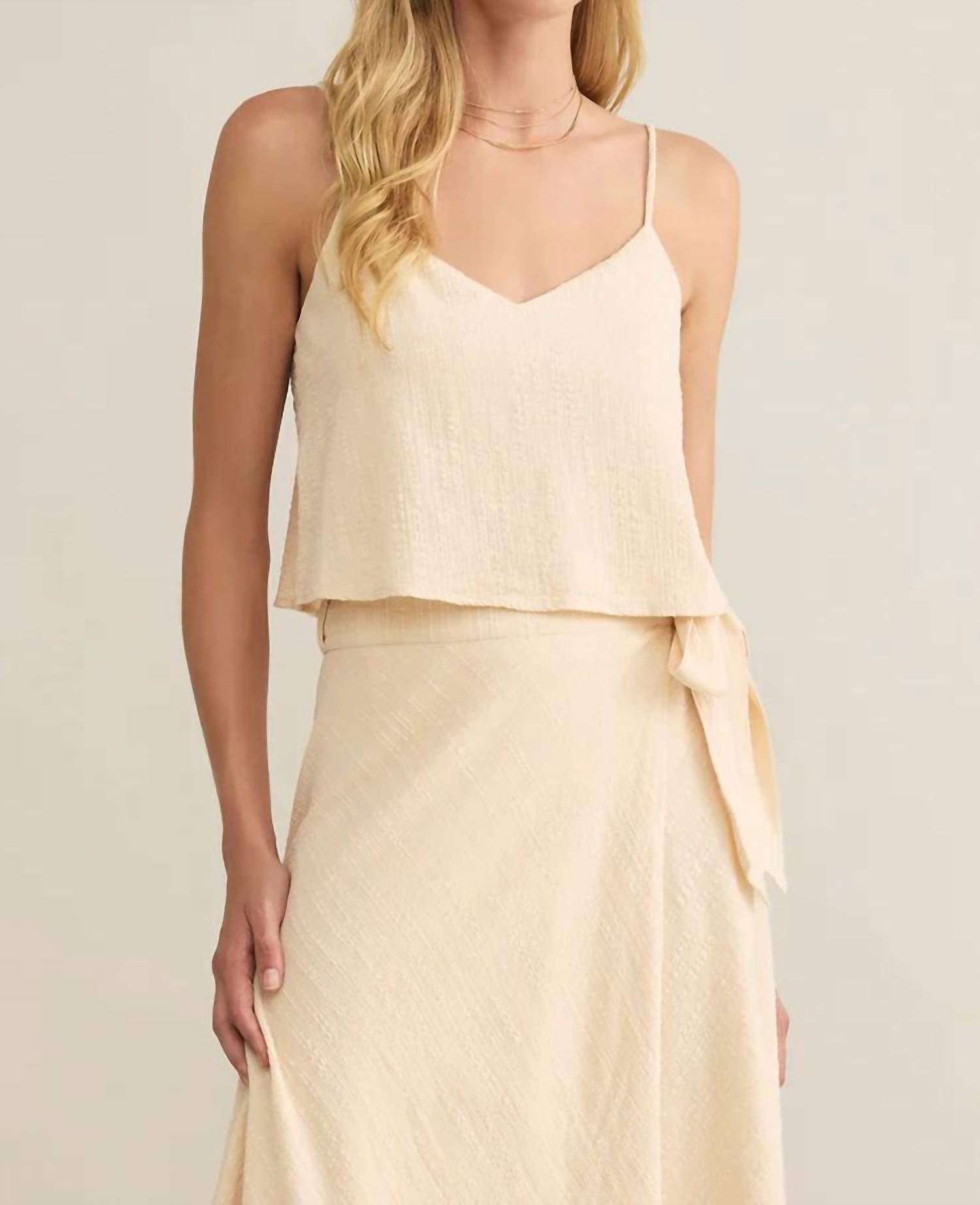 Z Supply Sabel Tank Top in sandshell - women's tank top