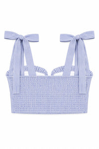 Katie J Nyc - Tween Mason Tie Shoulder Top