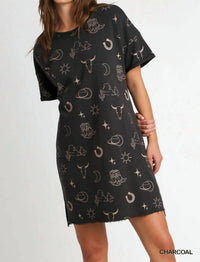 Umgee - Howdy Graphic Mini Dress