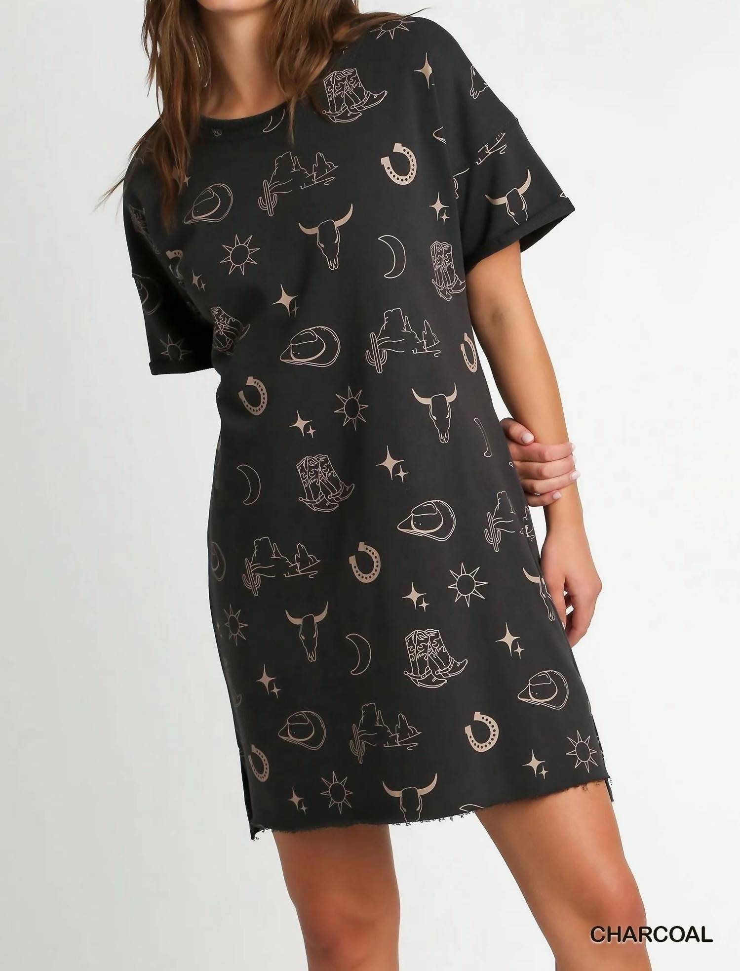 Umgee - Howdy Graphic Mini Dress