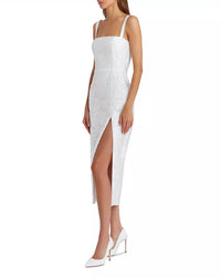 Amanda Uprichard - Monica Jacquard Flower Midi Dress