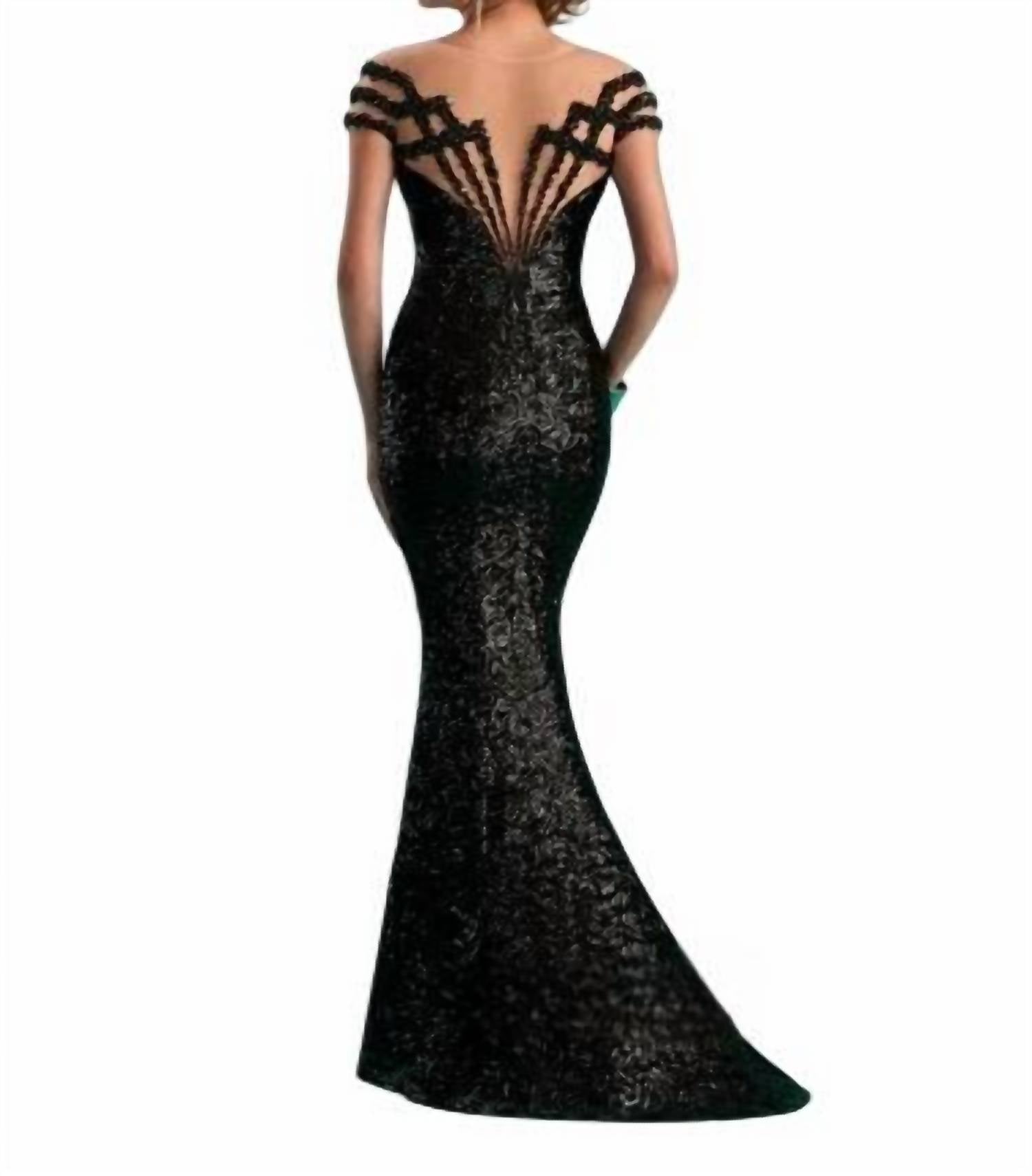 Mary'S Bridal - All Over Sequins Fit Flare Evening Gown