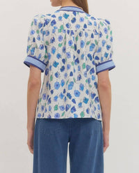 Entro - Floral V Neck Blouse