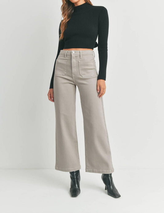 Just Black Denim - Madelyn Patch Pocket Wide Leg Jeans