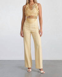 Akalia - Aurelia Draped Petal Halter Top