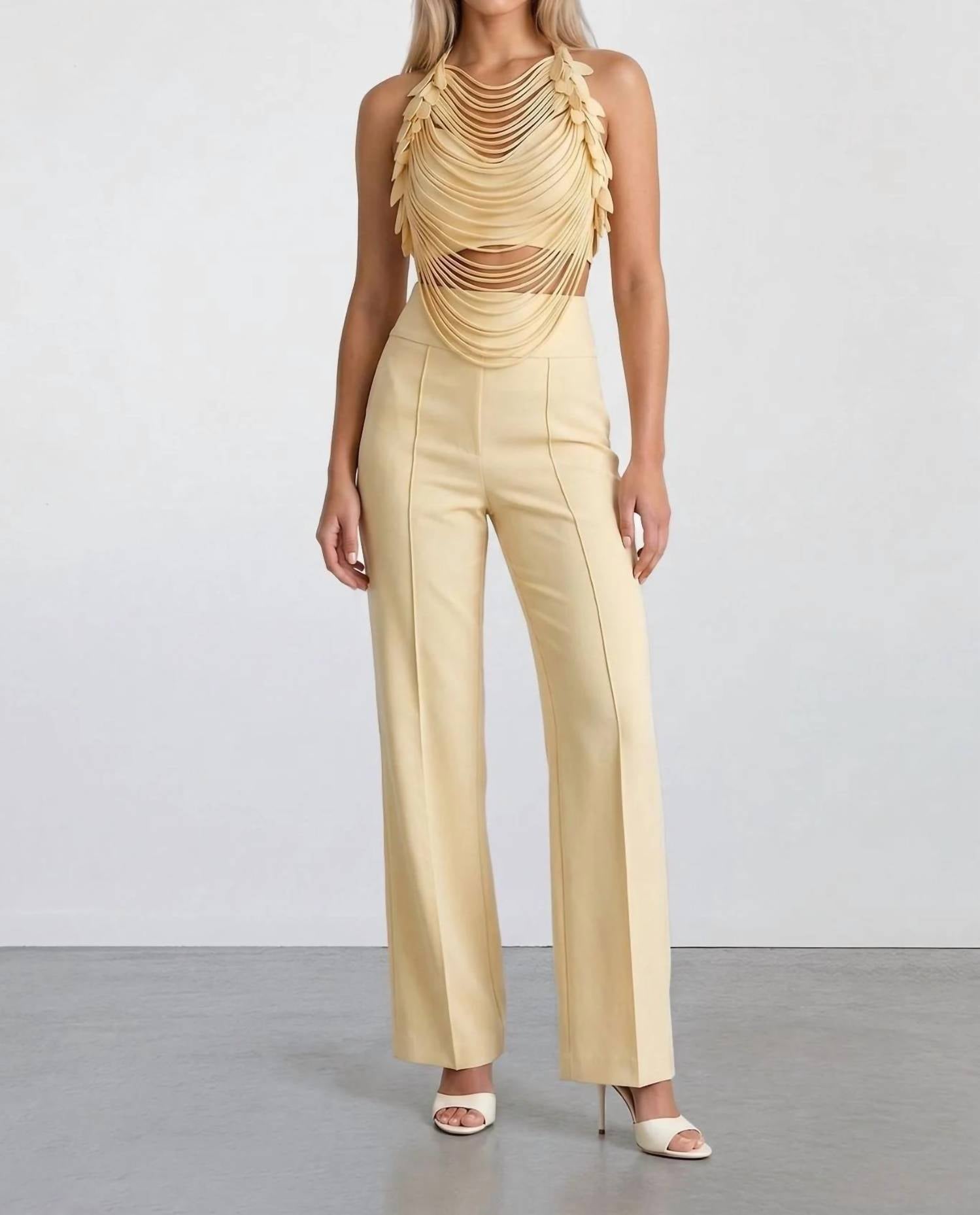 Akalia - Aurelia Draped Petal Halter Top