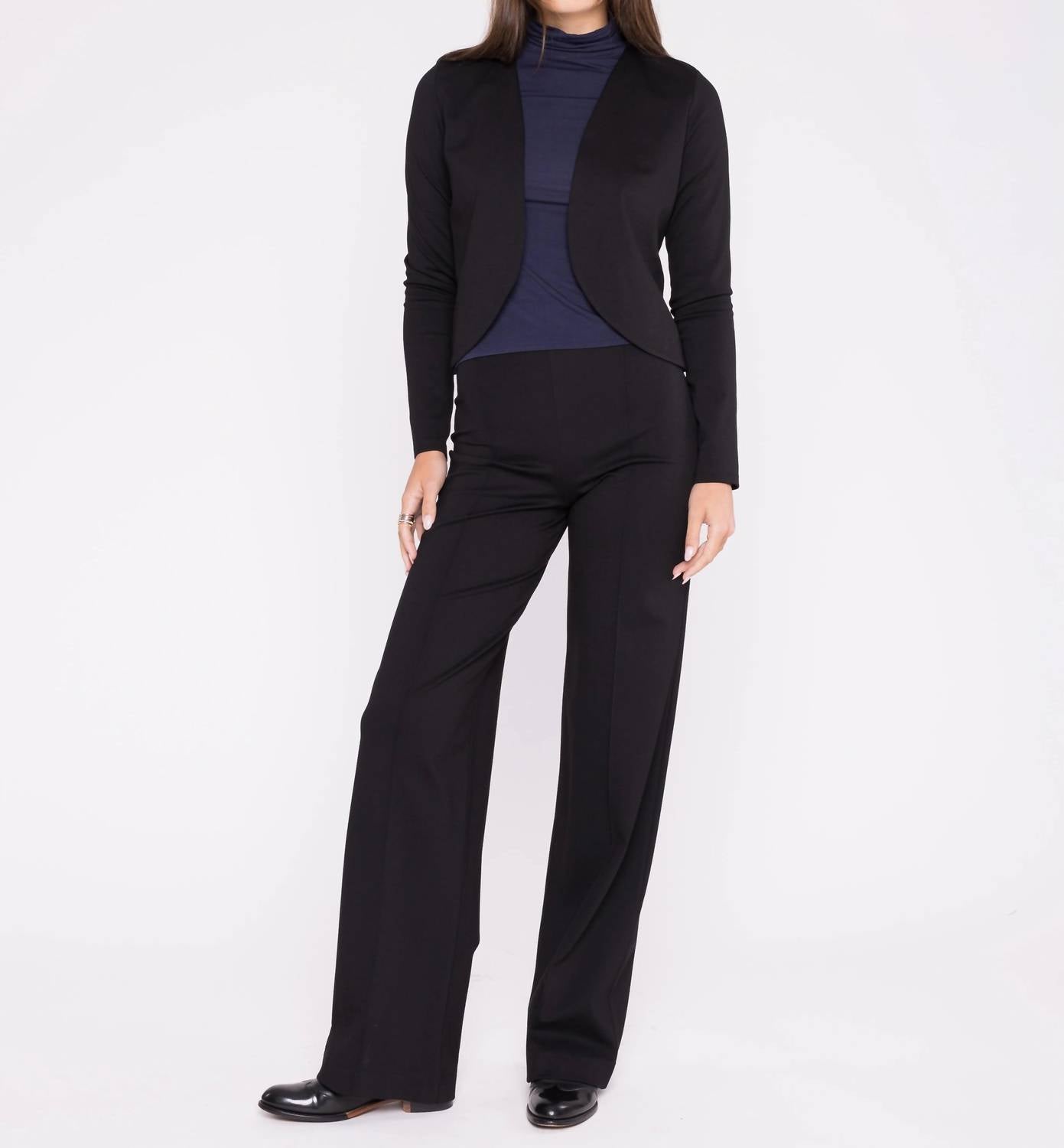 RIPLEY RADER Ponte Knit Straightleg Pants in black - women's pants