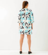 Karen Kane - Puff Sleeve Peasant Dress - Petite