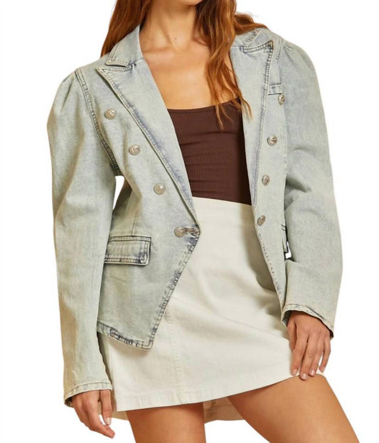 Andree By Unit - Finding a Hidden Gem Denim Blazer