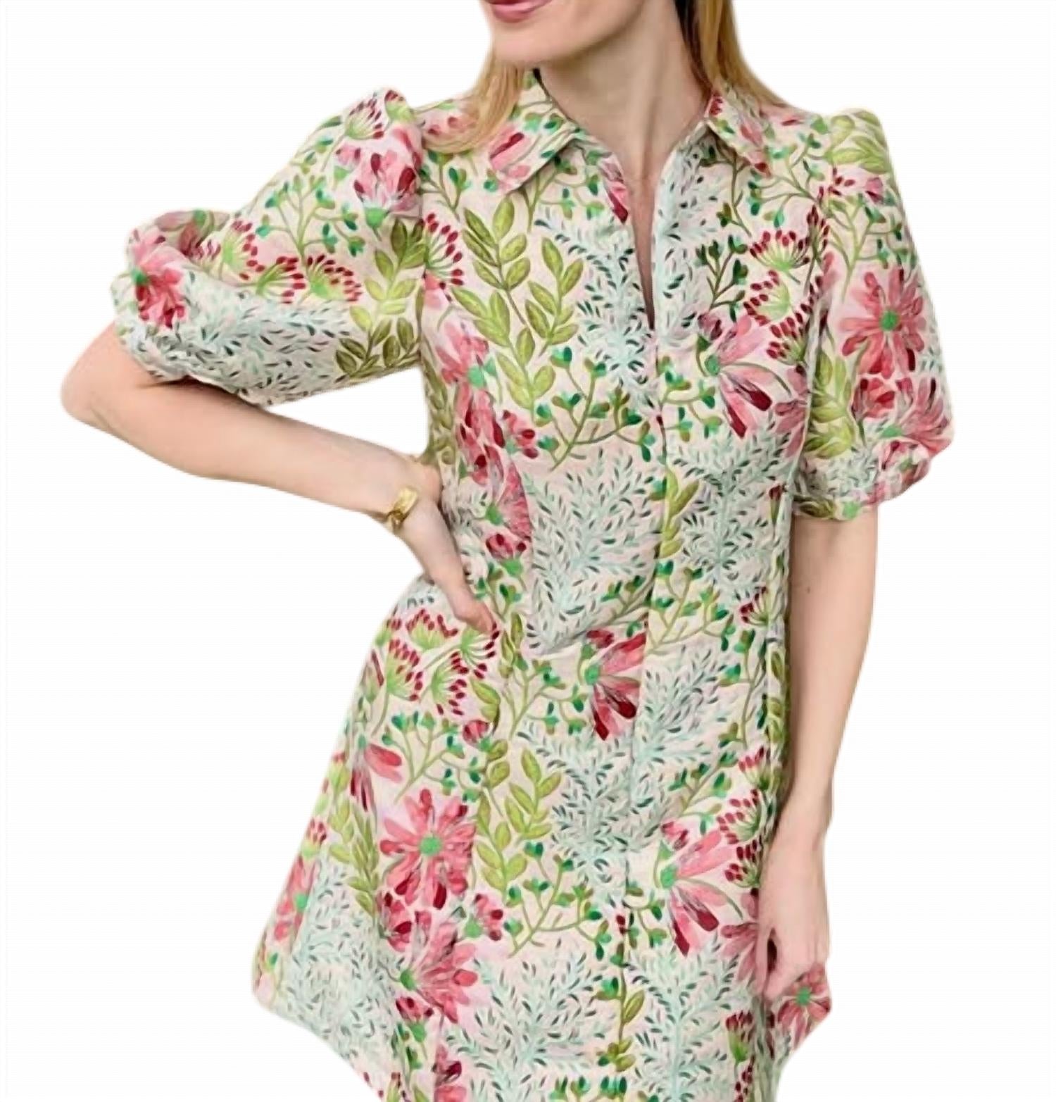 Sincerely Ours Shannon Dress in garden gala jacquard - women's dress