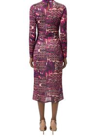 Area Stars Phi Midi Jersey Dress in abstract print - women's dress - view 4
