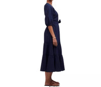 Madewell - Tie-waist Tiered Midi Dress
