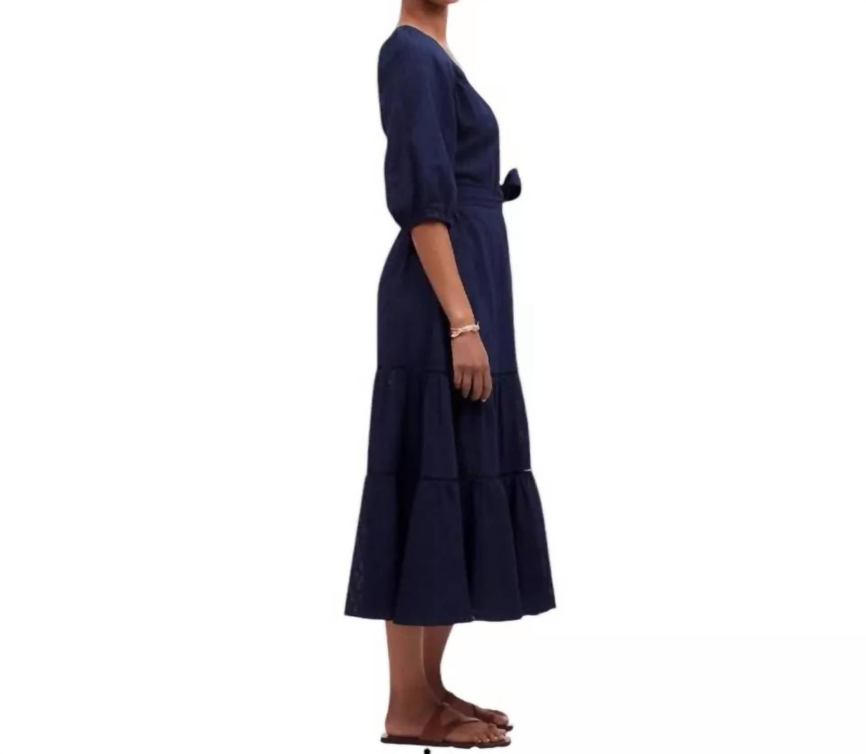 Madewell - Tie-waist Tiered Midi Dress