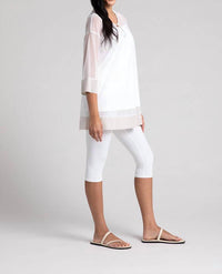 Sympli - Mesh Keyhole Tunic