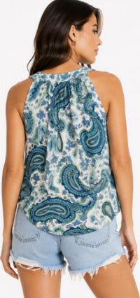 Drew - Bree Print Ruffle Tank