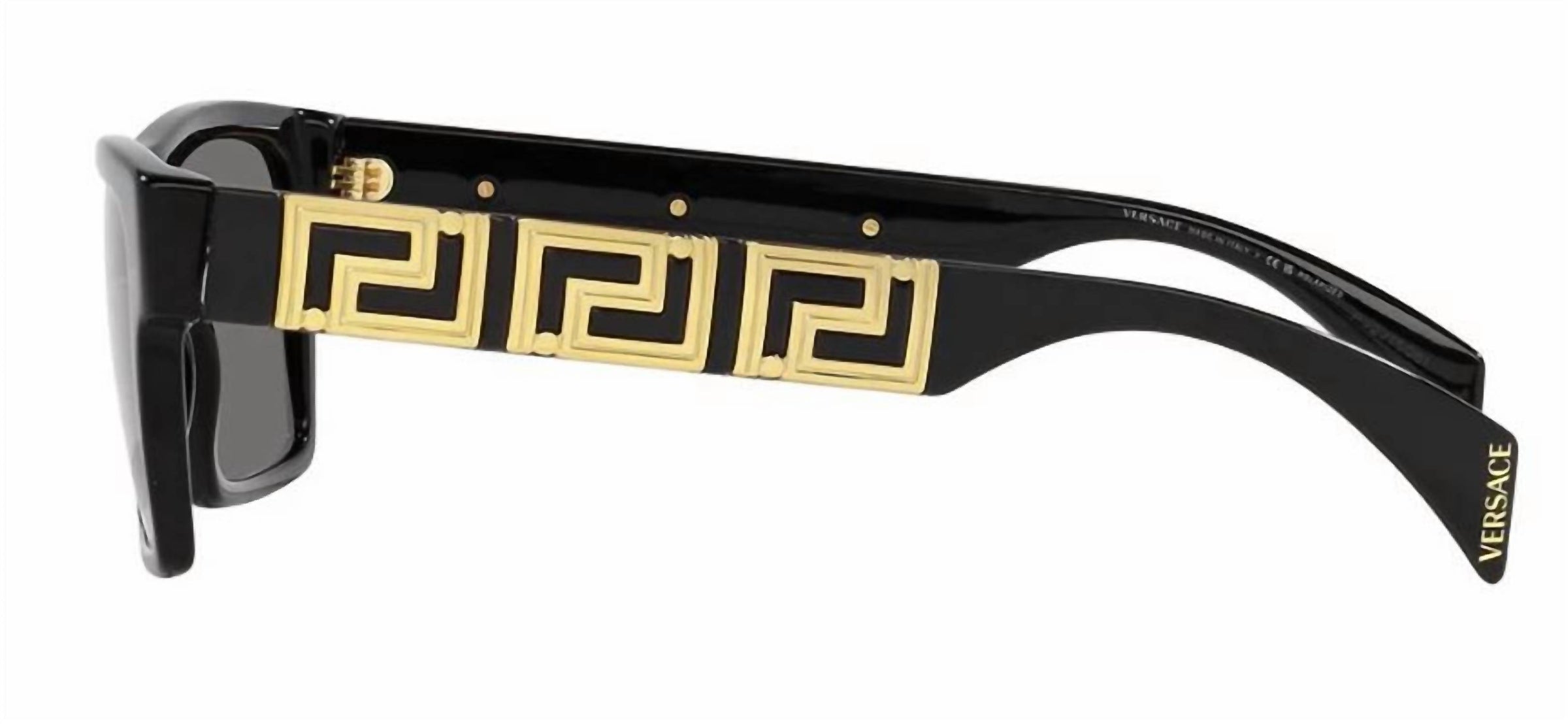 Versace - Woman's Full Rim Rectangular Polarized Sunglasses 4445 - Gb1 - 81