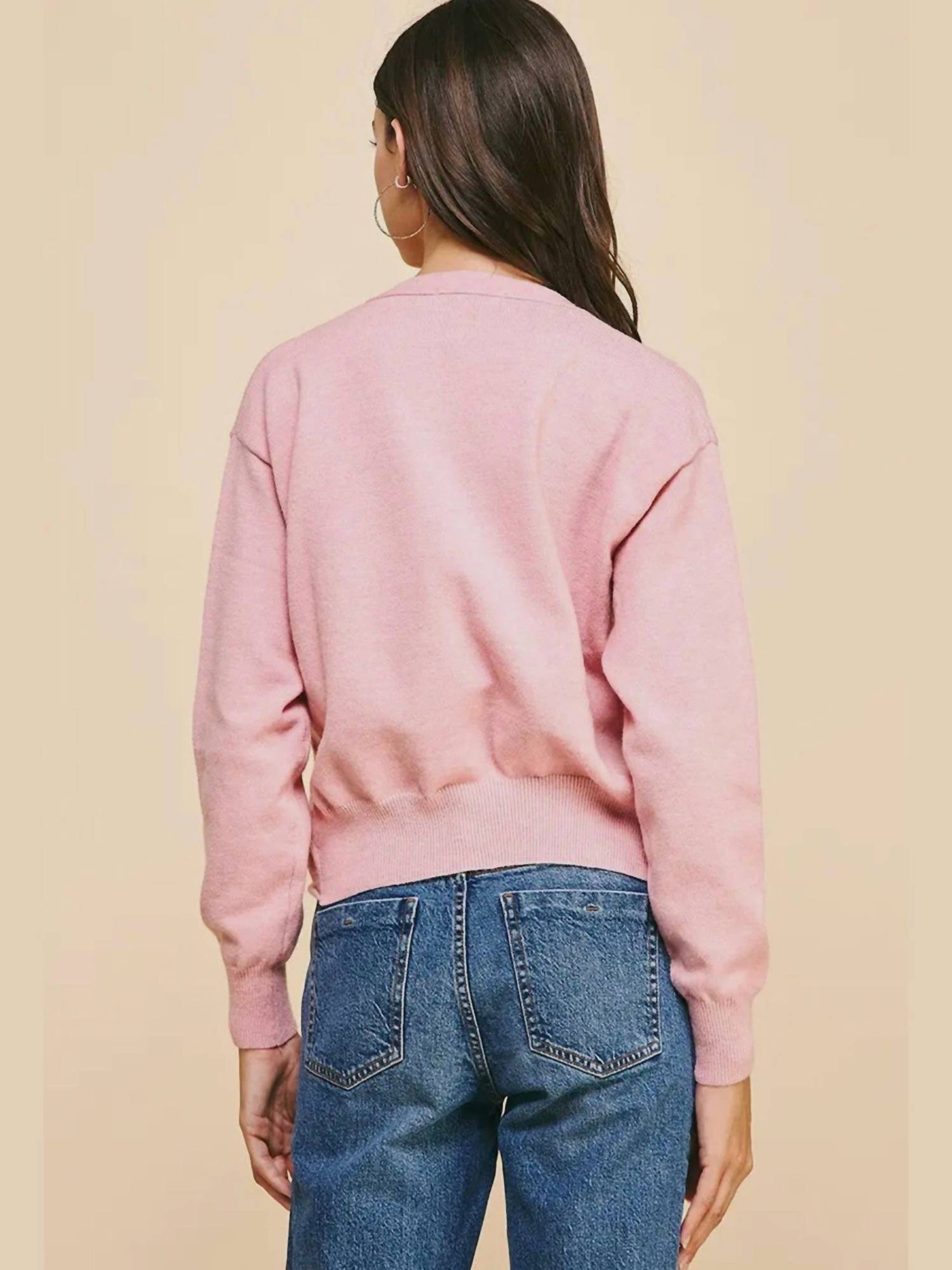 Pinch - Raw Edge Sweater Cardigan