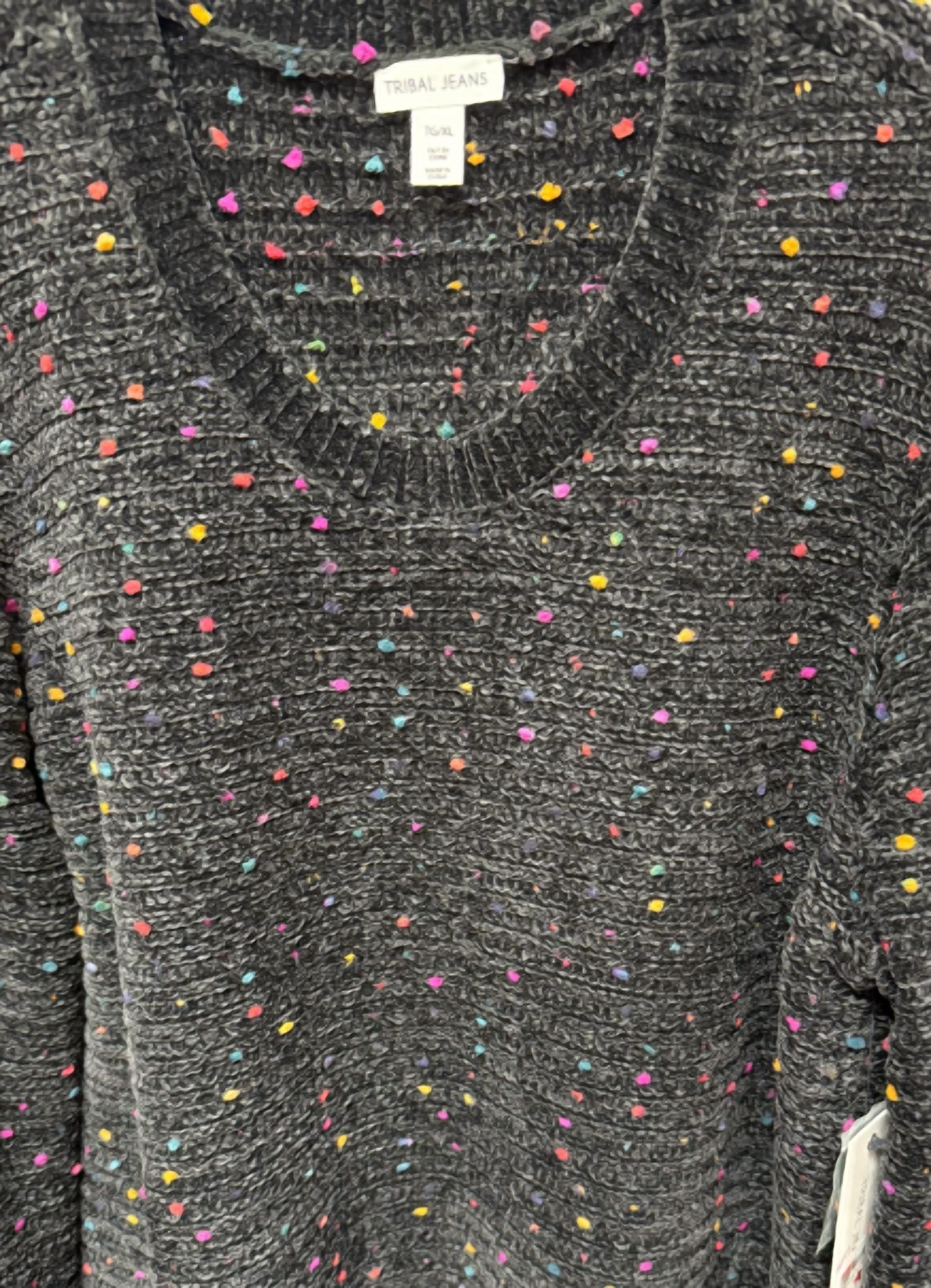 Tribal - Women's Textured Knit Crewneck Sweater