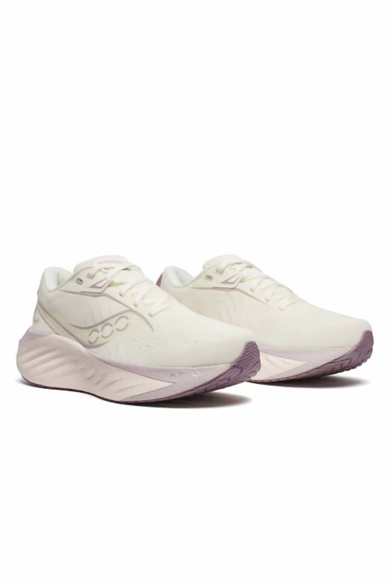 SAUCONY Women's Triumph 22 Running Shoe in vanilla - women's shoe - alternate view