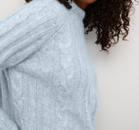Kaffe - Kanaja Cable Knit Funnel Neck Pullover