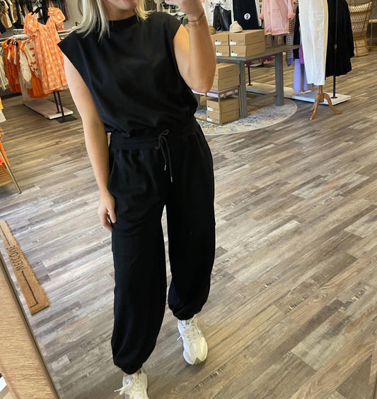 Entro - Oversized Terry Knit Jumpsuit
