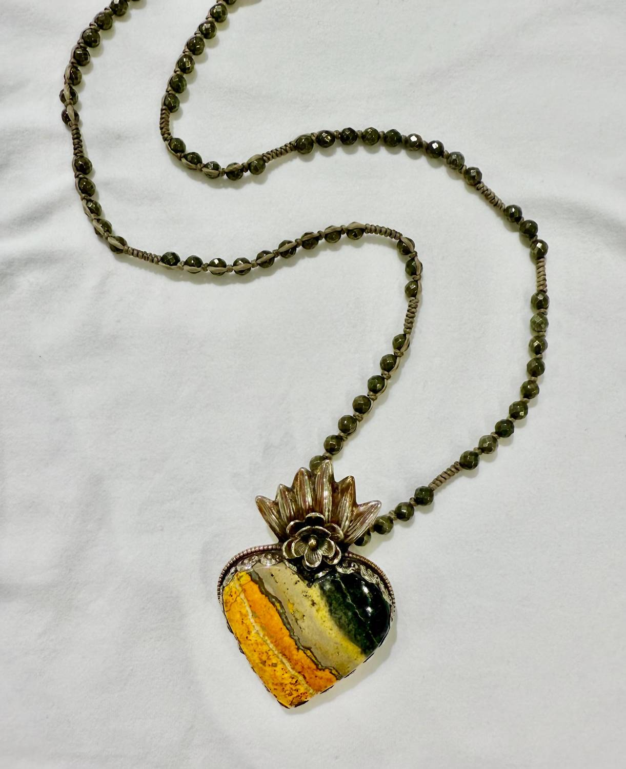 Paula Carvalho Designs - Bumble Bee Jasper Heart