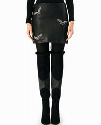 Nicole Miller - Leather Mini Skirt